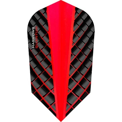 Image of Harrows Quantum Dart Flights 100 Micron Slim 3D Effect 1 Set (3) (Red)