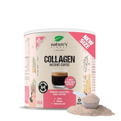 Image of Nature&#039;s Finest by Nutrisslim Collagen Coffee: coffee drink, 4in1 action with collagen, hyaluronic acid, vitamin C and biotin natural, non GMO, sugar free