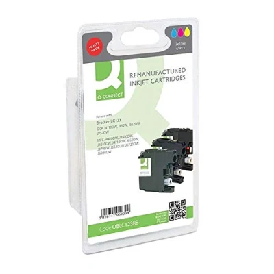 Image of Q Connect Brother LC123 Ink Cartridges Multi Pack LC123RBWBP COMP