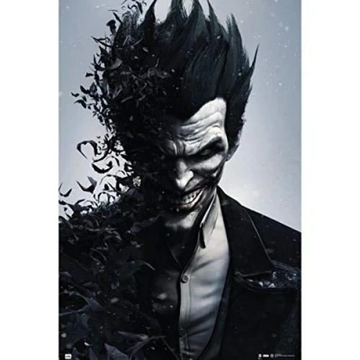 Image of Grupo Erik DC Comics Batman Arkham Origins Joker Poster 35.8 x 24.2 inches / 91 61.5 cm Shipped Rolled Up Cool Posters Art &amp; Prints Wall