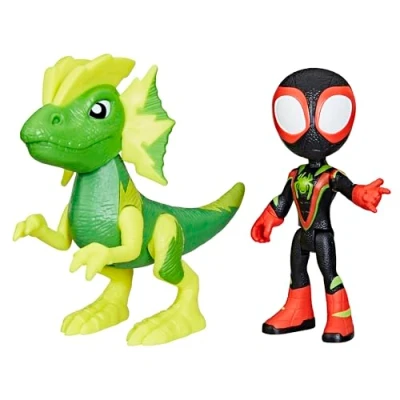 Image of Hasbro Marvel SPIDEY AND HIS AMAZING FRIENDS HERO DINO WEBS MILES