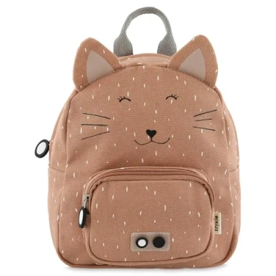 Image of Trixie Small Backpack Mrs Cat School Bag Water Repellent for Child Pink