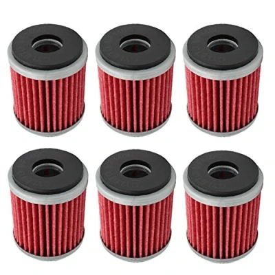 Image of Cyleto Oil Filter for Yamaha WR125 R 2009 2015/WR125X WR 125 X 2015/YZF R125 2008 2015 (Pack of 6)