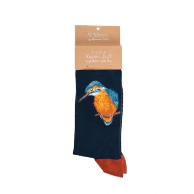 Image of Wrendale Designs &#039;The Riverband&#039; Kingfisher Men&#039;s Socks