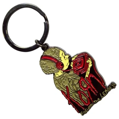 Image of Rock Off officially licensed products Korn Follow The Leader Band Logo Keyring Keychain One Size