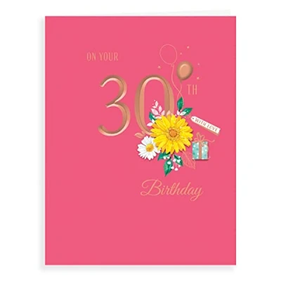 Image of Avant Garde Studios Classic Milestone Age Birthday Card 30 F 8 x 6 inches