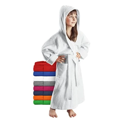 Image of Arus Child’s Bathrobe, 176, White
