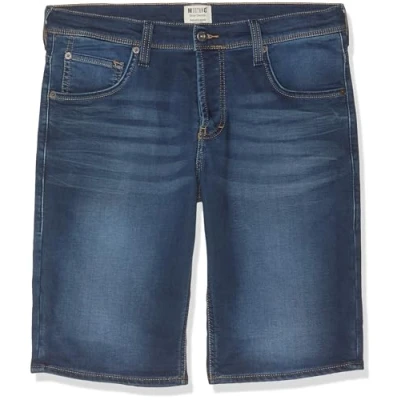 Image of MUSTANG Men&#039;s Chicago Short, Blue (Super Dark 943), W36
