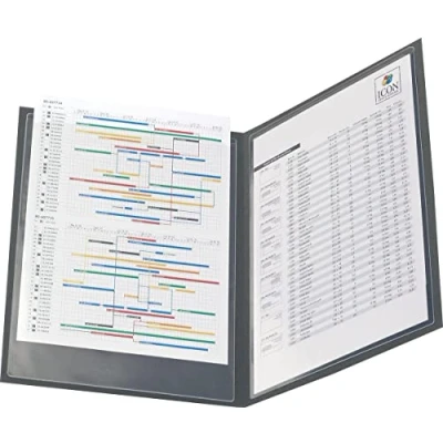Image of 3L Filing Pockets Polypropylene Full Size Self adhesive A5 Clear Ref 10085 [Pack of 10]