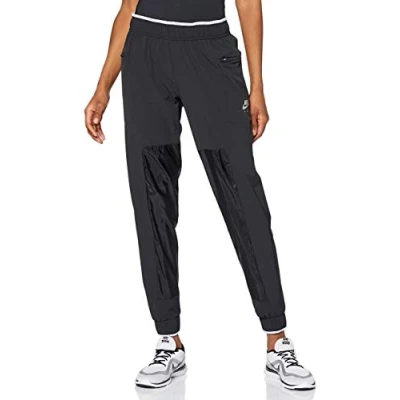 Image of NIKE Women&#039;s Air Pants, Black/(Reflective Silv), XS UK