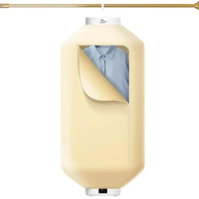 Image of Uten Electric Portable Clothes Dryer, 600W Hanging Mini Detachable 360 Dimensional Drying with Touchscreen and Timer for Light Clothes, Travel, Camping, Hotel, Apartment, Holds 3KG