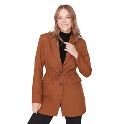 Image of Trendyol Jacket Brown Regular