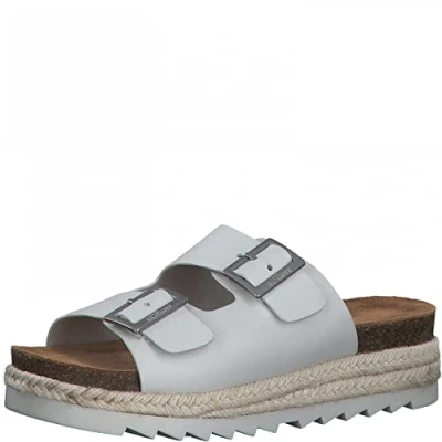 Image of s.Oliver Women&#039;s 5 27201 28 Slide Sandal, OFFWHITE, UK