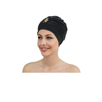 Image of Fashy Exclusive 3483 20 Bathing Cap with Snakes Accessory Black