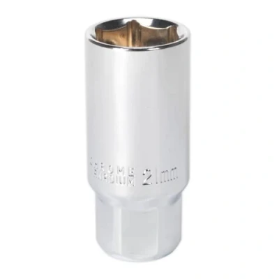 Image of Sealey Spark Plug Socket 21mm 3/8&quot;Sq Drive Magnetic
