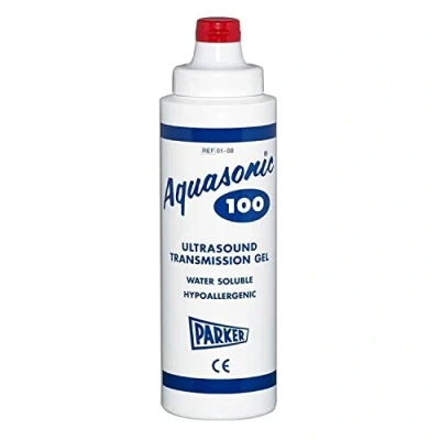 Image of AQUASONIC 100 Ultrasound Gel, Ultrasonic Transmission Water Soluble Hypoallergenic Bacteriostatic, Non Sensitising Gel for Therapeutic Medical and Beauty Application, 250ml