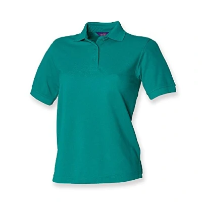Image of Henbury Ladies Pique Polo Shirt : Color Jade Size 20
