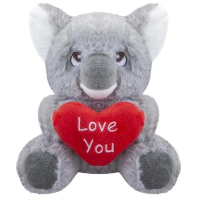 Image of VFM Koala Soft Toy Love Heart 15cm Bear Plush Cuddly