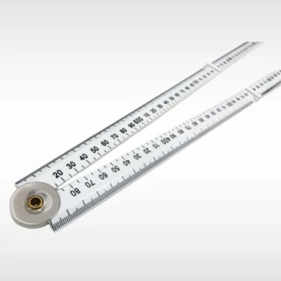 Image of Dunnet Tools 100cm Folding Ruler, Plastic 1M Long Metre Rule For Home, Hobby and Workshop Mete, Measuring Tool 3ft 1000mm Measure Scribe Joinery Etc