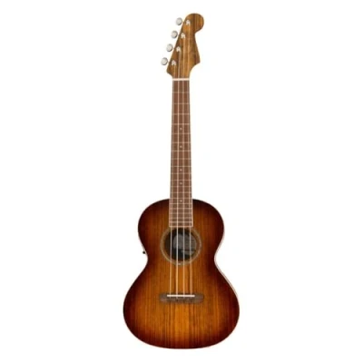 Image of Fender Rincon Tenor Ukulele, Walnut Fingerboard, in Aged Cognac Burst