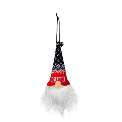 Image of History &amp; Heraldry Light Up Gonk Pre personalised Christmas Hanging Decoration David 00269860214