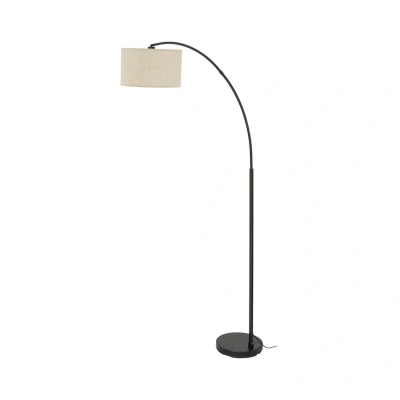 Image of Zenith Arc Floor Lamp Black 1xE27