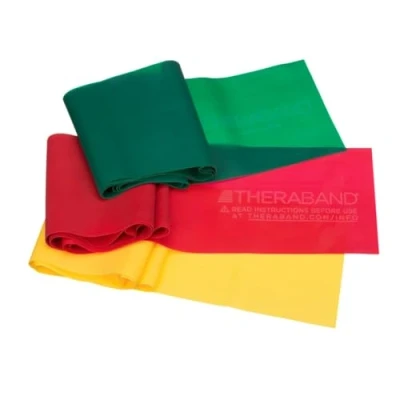 Image of Thera Band Latex Free Active Recovery Kits, Yellow/Red/Green, Beginner (5 ft bands)