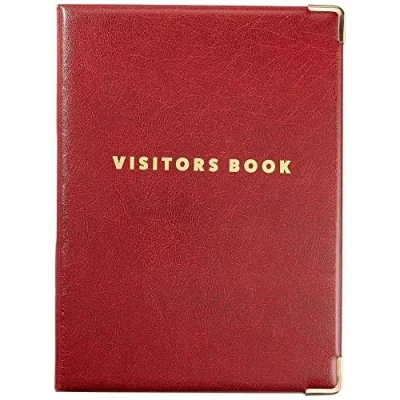Image of GDPR Compliant Business Visitor Book with 100 90 x 60mm Badge Inserts
