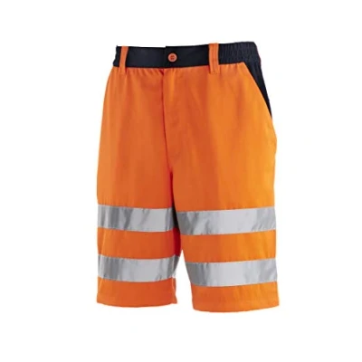 Image of BIG High vis Shorts, Luminous Orange/Navy, Size 50