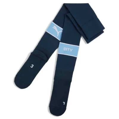 Image of PUMA Manchester City Graphic Mens Socks Blue Size UK 2.5 5