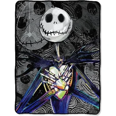 Image of Disney The Nightmare Before Christmas, Dark Creep Micro Raschel Throw Blanket, 46&quot; x 60&quot;, Multi Color