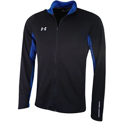 Image of Under Armour Challenger II Knit Warm Up, Tracksuit with Jacket and Joggers, Complete Sportswear Set Men, Black (Black/Graphite (001)), M