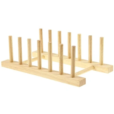 Image of APOLLO 5001 Wooden plate rack, Wood, 26x15x12