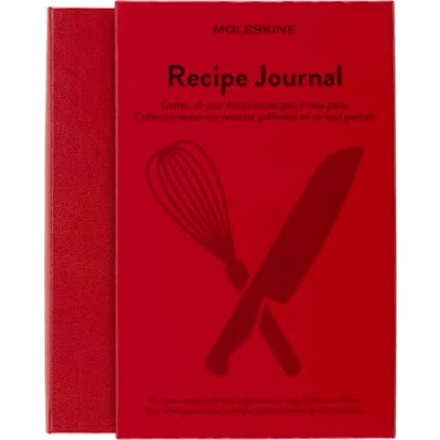 Image of Moleskine Recipe Journal, Theme Notebook Hardcover to Collect and Organise Your Recipes Large Size 13 x 21 cm 400 Pages