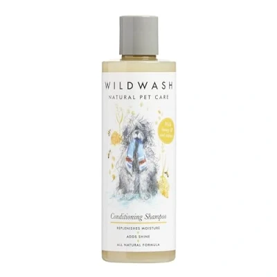 Image of WildWash Conditioning Shampoo 250ml Hydrates Against Dry Flaky Skin With Honey for Healthy Strong Hair Helps Detangle Long Haired Dogs Natural, Sulphate and Paraben Free Sensitive