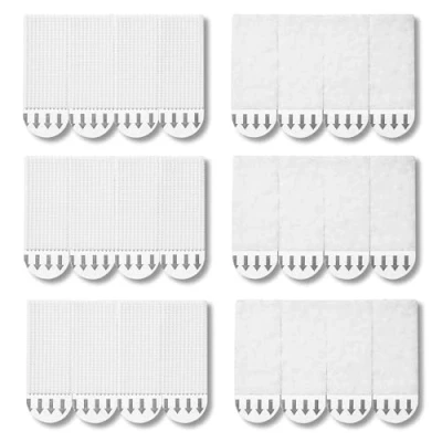 Image of Picture Hanging Strips Heavy Duty,12 Pairs(24 Strips) Canvas Hanger No Nails,Photo Frame Stickers for Wall,Hanging Without Nail,Hook and Loop Mounting Tape. (16 x 45mm)