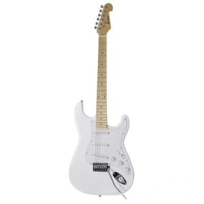 Image of Chord CAL63 Electric Guitar Maple Fretboard Artic White