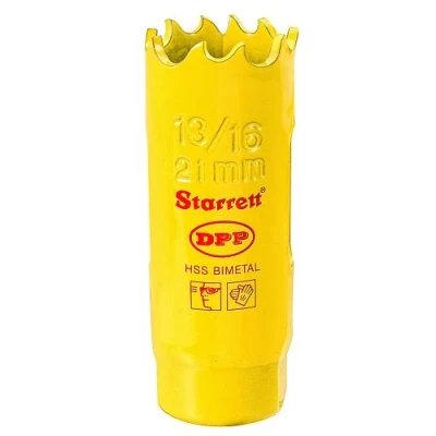 Image of Starrett DH1036 21mm 13/16 inch HSS Bi Metal Dual Pitch Professional Hole Saw