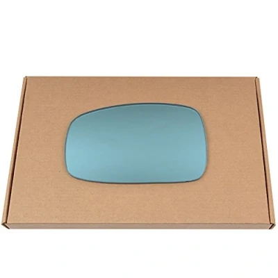 Image of Less4spares Wing Mirror Glass Right Compatible with Peugeot 306 1993 2002 STICK ON Driver Off Side Convex