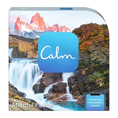 Image of Spin Master Games 300 Piece Calm Puzzle for Relaxation, Stress Relief, and Mood Elevation, Adults Kids Ages 8 u