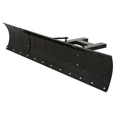 Image of vidaXL Snow Plough for Forklift Driveway Sidewalk Pathway Outdoor Power Equipment Lawn Blower Shovel Blade Pusher Shield Removal Black
