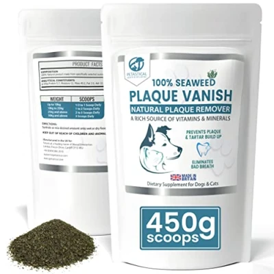 Image of Petastical Plaque Vanish Off Dogs, Cats Banish Remover for Teeth Tartar Bad Breath (450g)