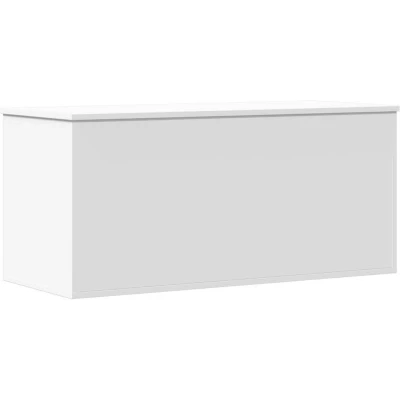 Image of vidaXL Storage Box White 100x42x46 cm Engineered Wood