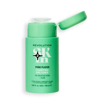 Image of Revolution Skin, Pore Player Clarifying Toner, Facial Toner with Salicylic Acid, Gently Exfoliates, Vegan &amp; Cruelty Free, 150ml