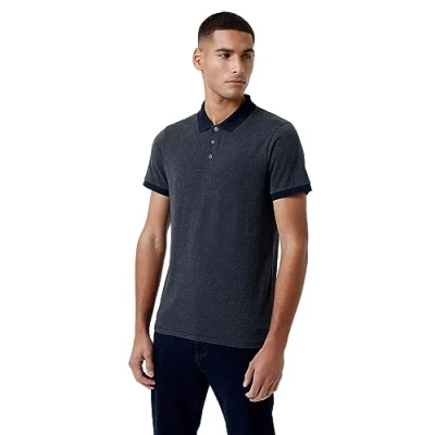 Image of Contrast Collar Polo Shirt