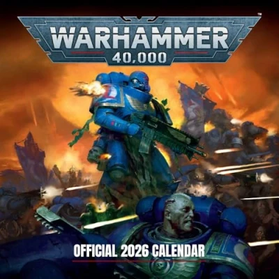Image of 2026 CALENDAR WARHAMMER MONTH TO VIEW SQUARE WALL OFFICIAL PRODUCT