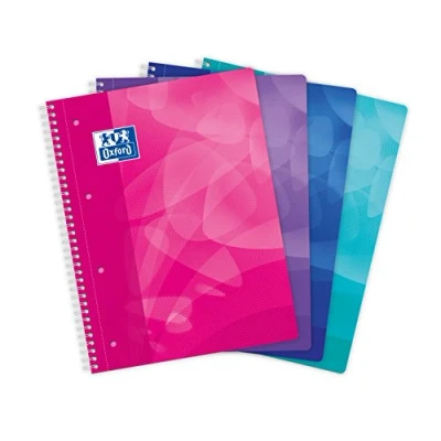Image of Oxford Wirebound Polypropylene ( A4+ Petits carreaux Assorted )