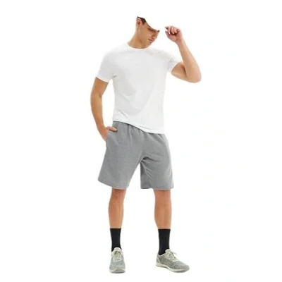 Image of Men Shorts Casual Full Elastic Waist with Pockets (GRY L)