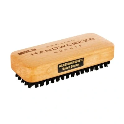 Image of REMOS Hand Brush &quot;Craftsman&quot; made of local beech wood with wild boar bristles