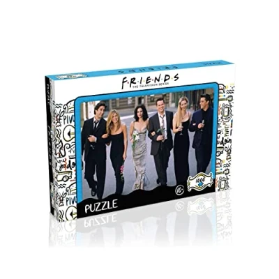Image of Top Trumps WM01041 ML1 6 Friends Bench 1000 Pieces, Puzzle Wedding 1000p